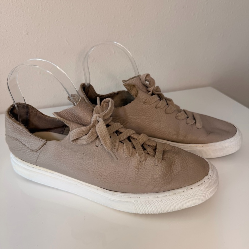 Sam Edelman Women's Tan Leather Sneakers